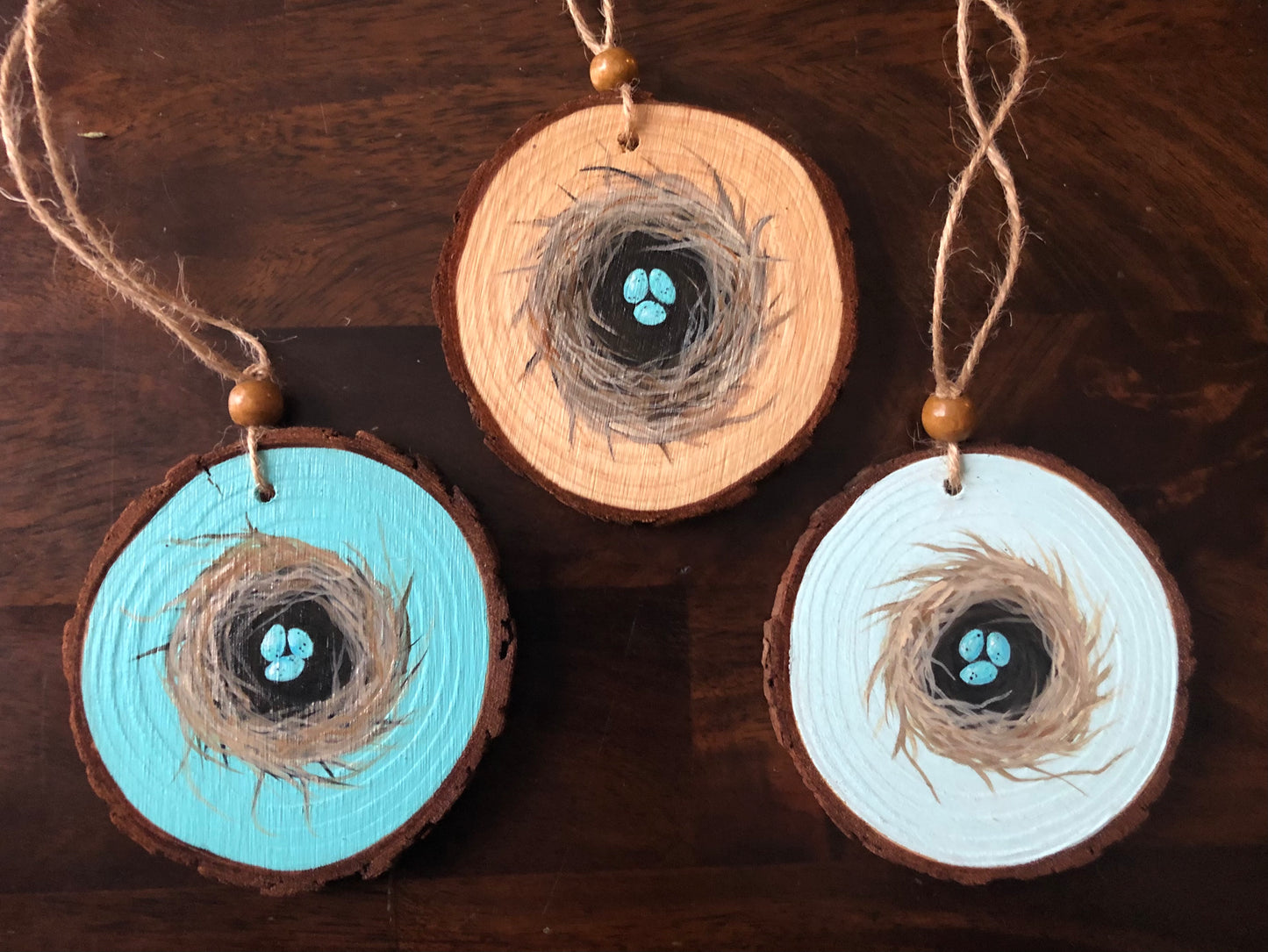 Hand painted Spring Nests