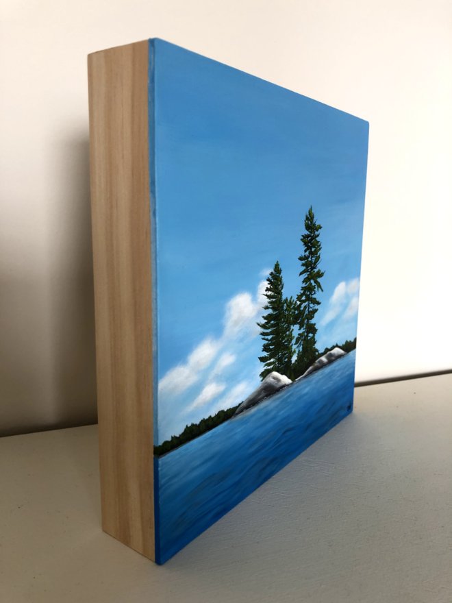 Lake Days mini painting