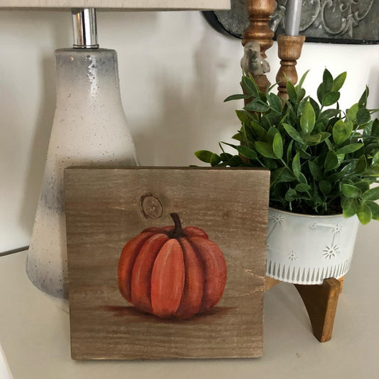 Hand painted pumpkins